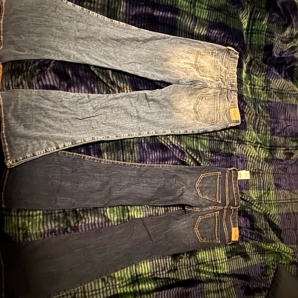 Abercrombie Kids Blue and Black Jeans - Picture 2 of 5
